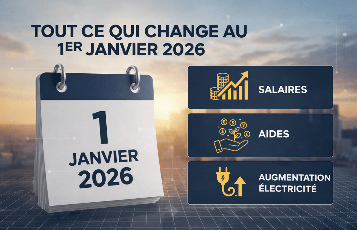 Tout ce qui change au 1er janvier 2026 : salaires, factures, aides, énergie…